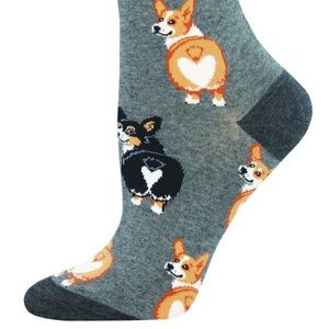 SockSmith Corgi Love Butt Crew Socks